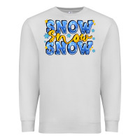 Dove Grey snow snow snow with sparkle Premium Sweatshirt - AdoDesignShop