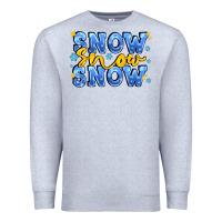Heather Grey snow snow snow with sparkle Premium Sweatshirt - AdoDesignShop
