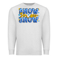 Oatmeal Heather snow snow snow with sparkle Premium Sweatshirt - AdoDesignShop