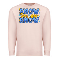 Pale Pink snow snow snow with sparkle Premium Sweatshirt - AdoDesignShop