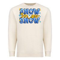 Sandshell snow snow snow with sparkle Premium Sweatshirt - AdoDesignShop
