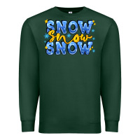 Sports Green snow snow snow with sparkle Premium Sweatshirt - AdoDesignShop