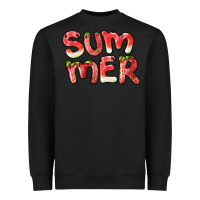 Black summer watermelon and strawberry Heavyweight Sweatshirt - BarkalooDesign