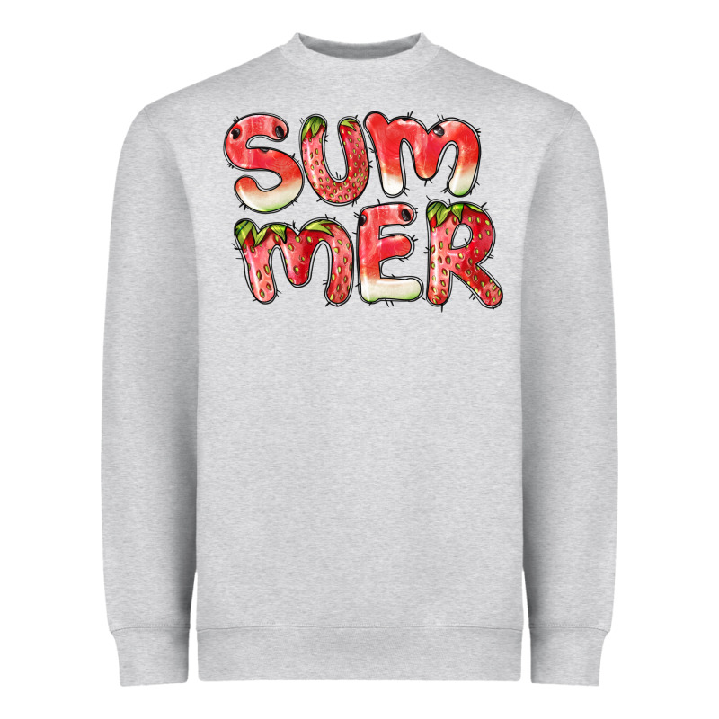 Summer Watermelon And Strawberry Heavyweight Sweatshirt by BarkalooDesign | Teevron
