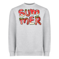 Heather Grey summer watermelon and strawberry Heavyweight Sweatshirt - BarkalooDesign