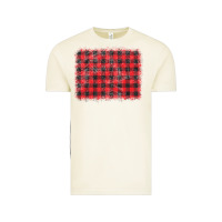 Vintage Arctic distressed buffalo plaid background Vintage Tee - CowCowDesign