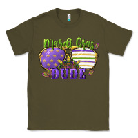 Army Green mardi gras dude Classic Tee - CowGirlArtShop