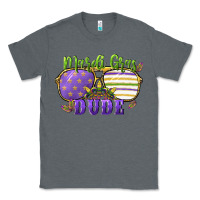 Charcoal Heather mardi gras dude Classic Tee - CowGirlArtShop
