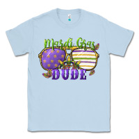 Dusty Blue mardi gras dude Classic Tee - CowGirlArtShop