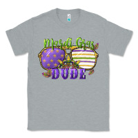 Heather Grey mardi gras dude Classic Tee - CowGirlArtShop