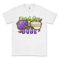 White mardi gras dude Classic Tee - CowGirlArtShop