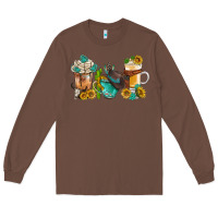 Chestnut western coffee cups with sunflower and gemstone bbs Long Sleeve Tee - BundleAndBundleShop