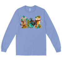 Colony Blue western coffee cups with sunflower and gemstone bbs Long Sleeve Tee - BundleAndBundleShop