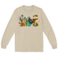 Mushroom western coffee cups with sunflower and gemstone bbs Long Sleeve Tee - BundleAndBundleShop