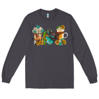 Smoke western coffee cups with sunflower and gemstone bbs Long Sleeve Tee - BundleAndBundleShop