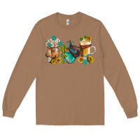 Toasted Coconut western coffee cups with sunflower and gemstone bbs Long Sleeve Tee - BundleAndBundleShop