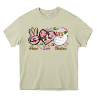 Mossy Peace love pink Christmas Heavy Core Tee - NancyCooperArtShop