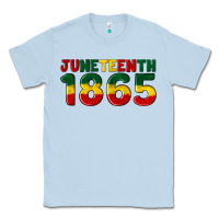 Dusty Blue juneteenth 1865 Classic Tee - Artiststas