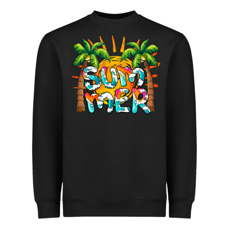 Summer Waves And Sun Heavyweight Sweatshirt by BarkalooDesign | Teevron