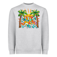Heather Grey summer waves and sun Heavyweight Sweatshirt - BarkalooDesign