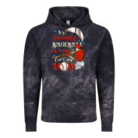 Cloud Black My favorite baseball player calls me mom Vintage Hoodie - FaDigitalArtStudio