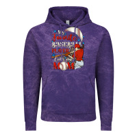 Cloud Purple My favorite baseball player calls me mom Vintage Hoodie - FaDigitalArtStudio