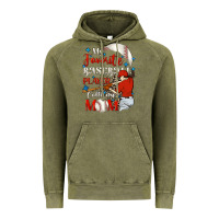 Vintage Olive My favorite baseball player calls me mom Vintage Hoodie - FaDigitalArtStudio