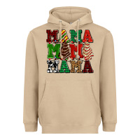 Mushroom mama mama mama with christmas lights and christmas tree cakes Heavyweight Hoodie - AdoDesignShop