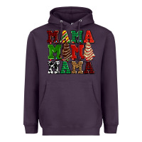 Plum mama mama mama with christmas lights and christmas tree cakes Heavyweight Hoodie - AdoDesignShop