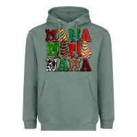 Sage mama mama mama with christmas lights and christmas tree cakes Heavyweight Hoodie - AdoDesignShop