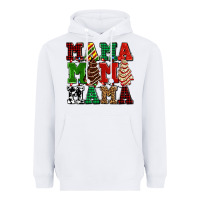 Mama Mama Mama With Christmas Lights And Christmas Tree Cakes Heavyweight Hoodie | Teevron