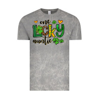 Cloud Rock One lucky auntie St. Patrick's Vintage Tee - OliviaCreatesArt