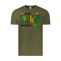 Vintage Olive One lucky auntie St. Patrick's Vintage Tee - OliviaCreatesArt