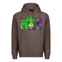 Coffee st patricks day mom gnome Premium Hoodie - CowhideDigitalArt