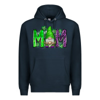 Navy st patricks day mom gnome Premium Hoodie - CowhideDigitalArt
