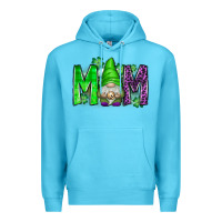 Ocean Blue st patricks day mom gnome Premium Hoodie - CowhideDigitalArt