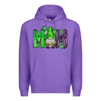 Purple st patricks day mom gnome Premium Hoodie - CowhideDigitalArt