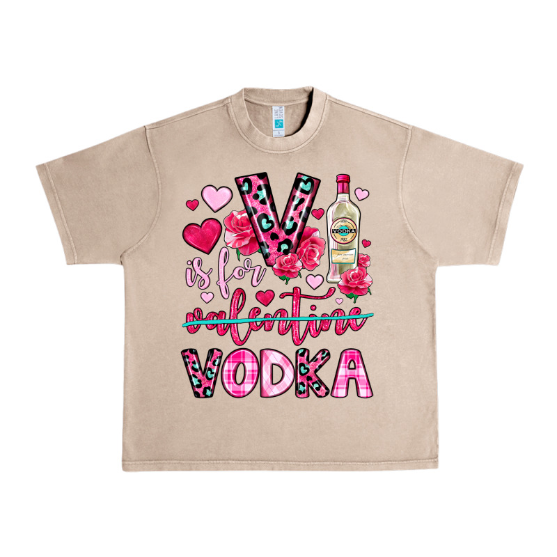 V Is For Vodka Urban Heavy Tee by OliviaCreatesArt | Teevron