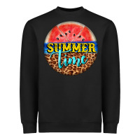 Black summer time watermelon Heavyweight Sweatshirt - BarkalooDesign
