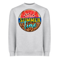 Heather Grey summer time watermelon Heavyweight Sweatshirt - BarkalooDesign