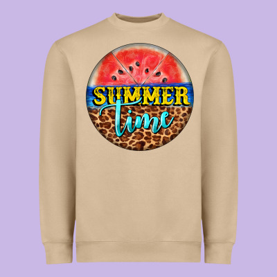 Summer Time Watermelon Heavyweight Sweatshirt Designed By Barkaloodesign
