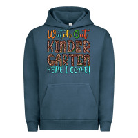 Pigment Midnight Navy watch out kindergarten here i come! Urban Hoodie - JahusDesignShop