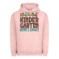 Pigment Salmon watch out kindergarten here i come! Urban Hoodie - JahusDesignShop