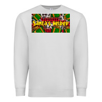 Dove Grey santa's helper with gifts Premium Sweatshirt - AdoDesignShop