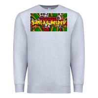 Heather Grey santa's helper with gifts Premium Sweatshirt - AdoDesignShop