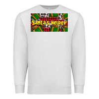Oatmeal Heather santa's helper with gifts Premium Sweatshirt - AdoDesignShop