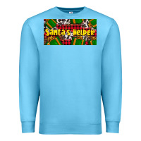 Ocean Blue santa's helper with gifts Premium Sweatshirt - AdoDesignShop