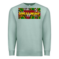 Seafoam santa's helper with gifts Premium Sweatshirt - AdoDesignShop