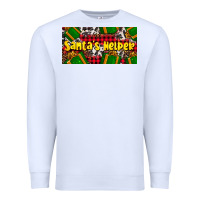 White santa's helper with gifts Premium Sweatshirt - AdoDesignShop