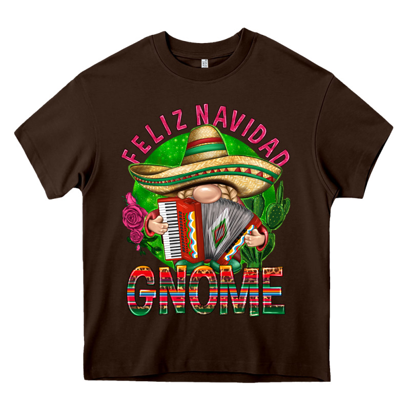 Feliz Navidad Gnome Heavy Core Tee by NancyCooperArtShop | Teevron